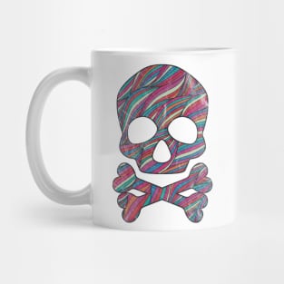 Skull and Bones Halloween Art Retro Pattern Mug